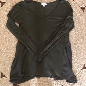EUC Nordstrom Abound XS dark green tunic shirt
